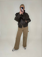 Jacket Leather Look Din