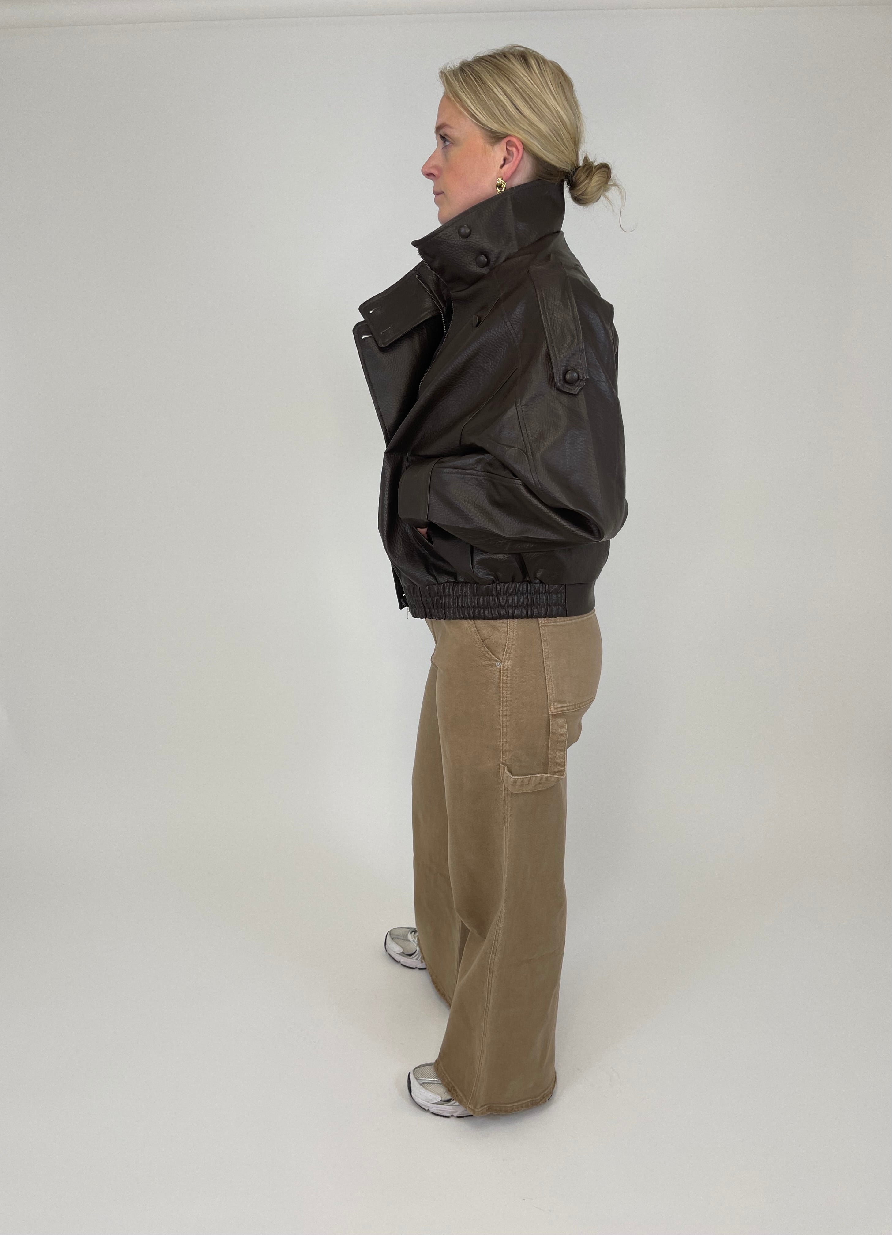 Jacket Leather Look Din
